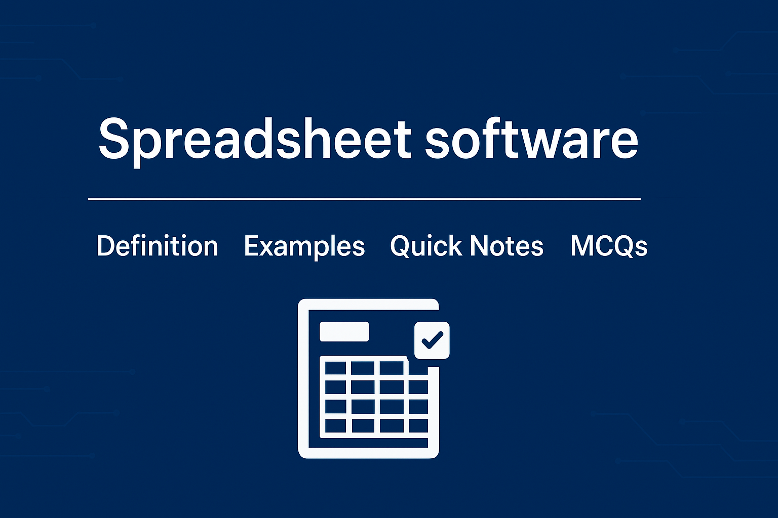 spreadsheet-software